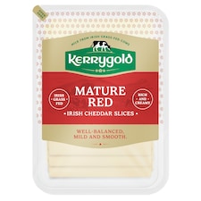 KERRYGOLD MATURE RED IRISH CHEDDAR SLICES 180g