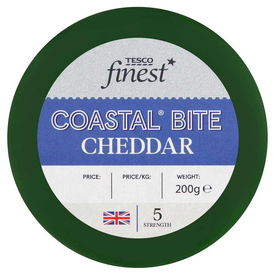 Tesco Finest Coastal Bite Cheddar 200G
