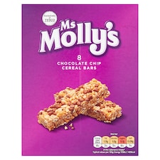 Ms Molly's Chocolate Chip Cereal Bars 8 Pack 168g
