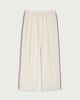 image 4 of F&F Active AFTERCLASS Side Stripe Wide Leg Joggers in Cream