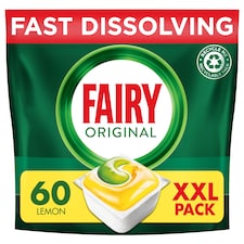 Fairy Original All In One Lemon 60 Dishwasher Tablets 811G