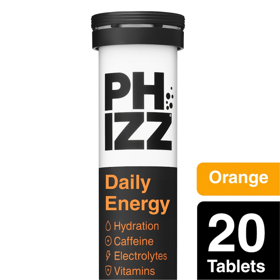 image 1 of Phizz Daily Energy Orange Effervescent 20 Tablets 84g