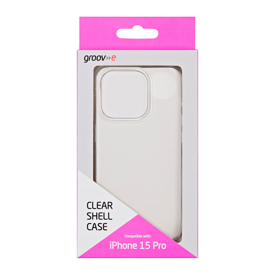 GROOV-E IPHONE 15 PRO CLEAR CASE