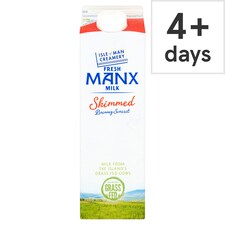 Isle Of Man Skimmed Milk 1 Litre