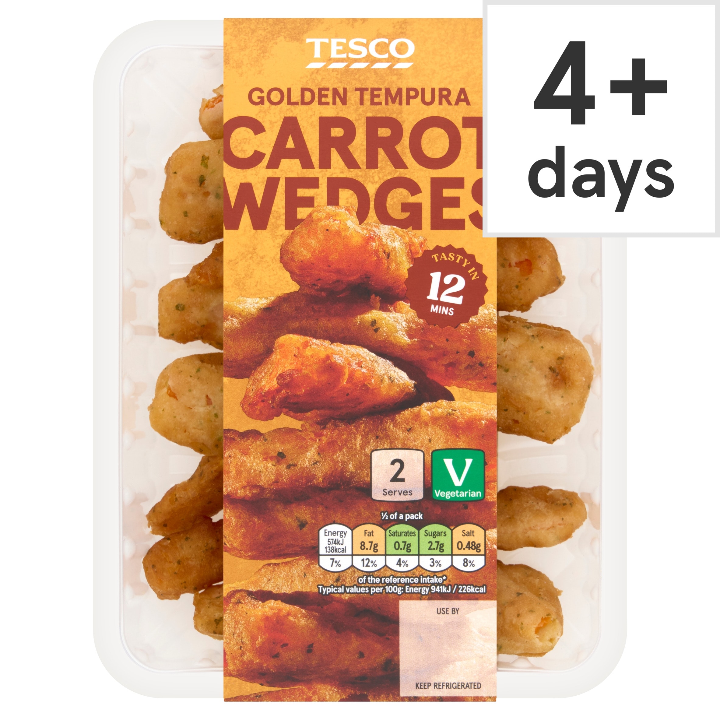Tesco Tempura Carrots Wedges 150g