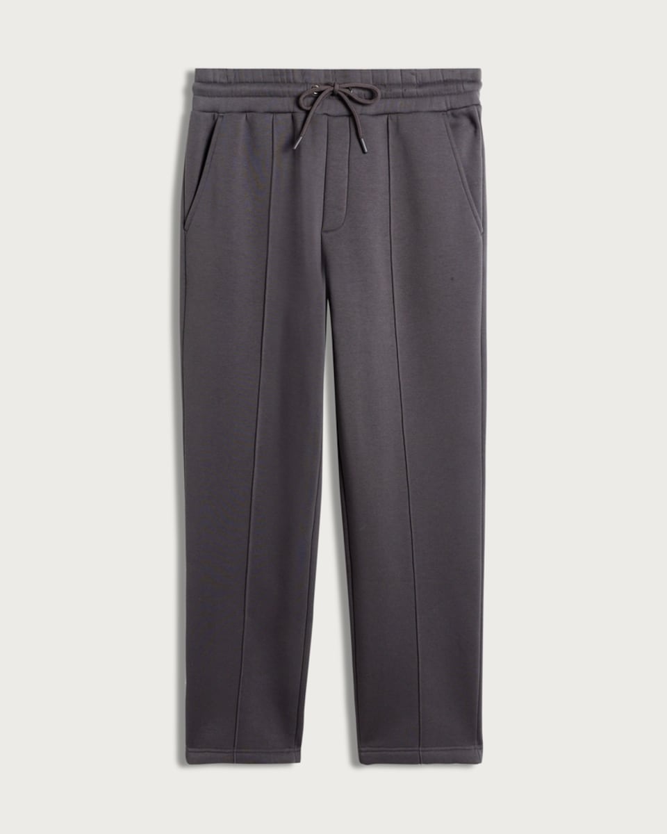 image 1 of F&F Cotton Rich Seam Detail Drawstring Joggers in Grey