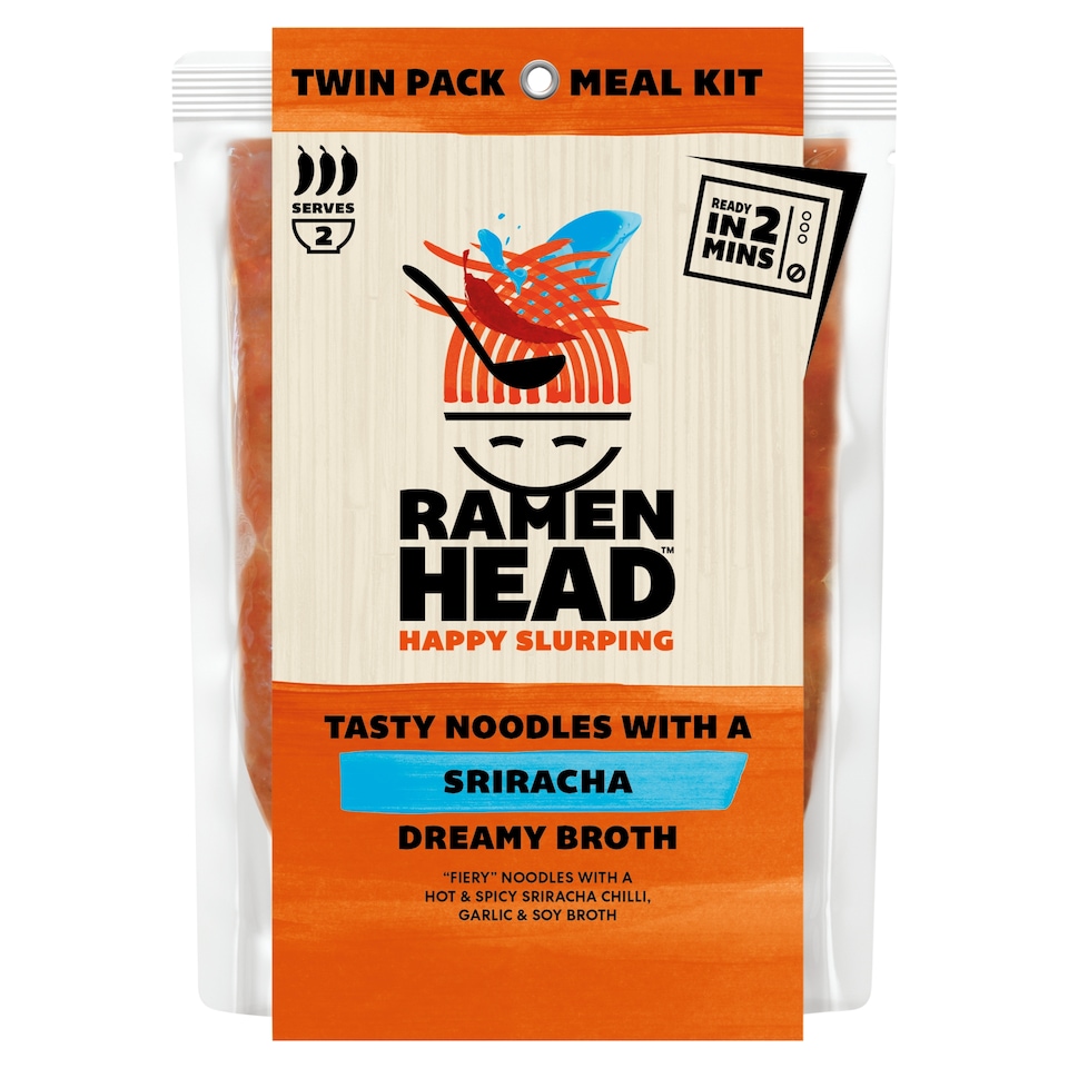 Ramen Head Tasty Noodles With A Sriracha Broth 450g