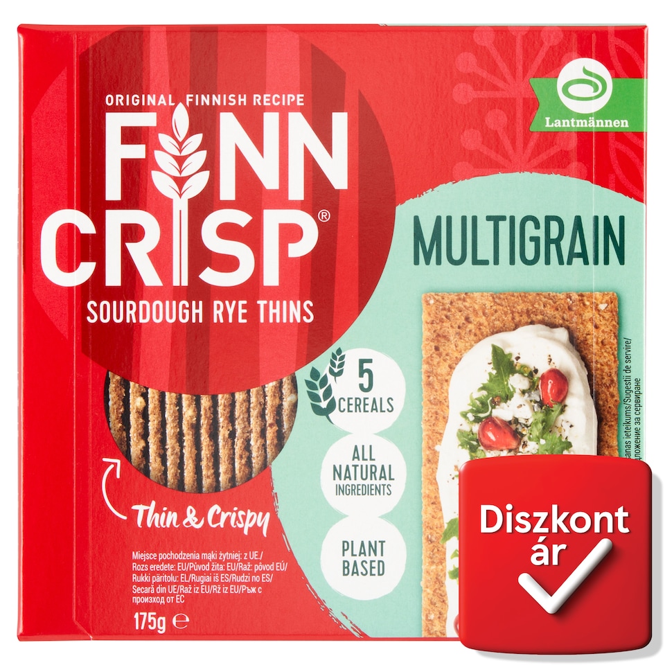 Finn Crisp vékony ropogós sokmagvas kenyérke 175 g