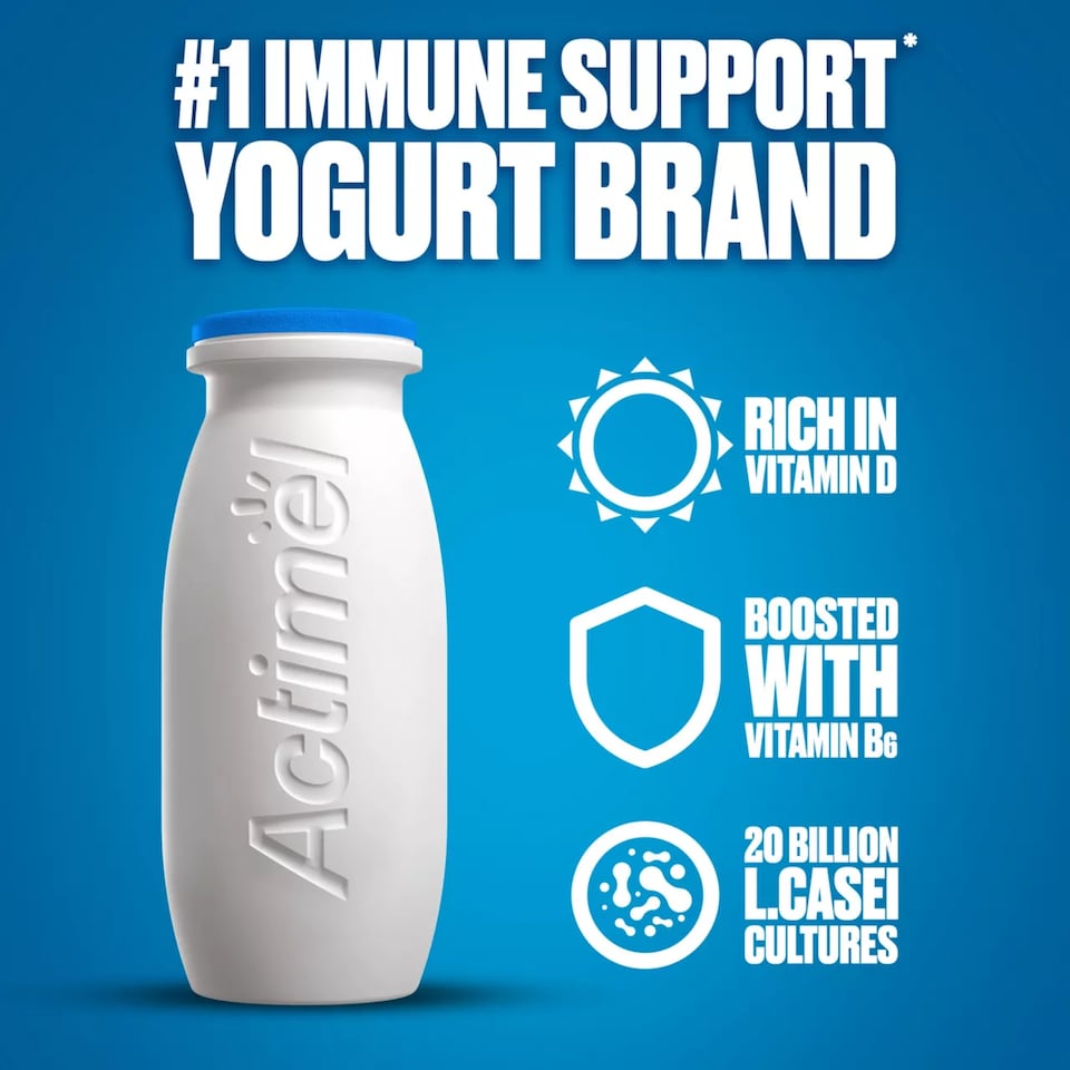 image 1 of Actimel Original Immunity Live Yoghurt Drink Multipack 8x100g