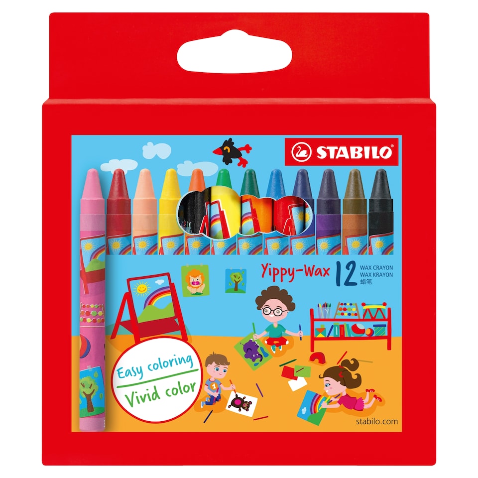 Stabilo Yippy Wax Crayon 12 pcs