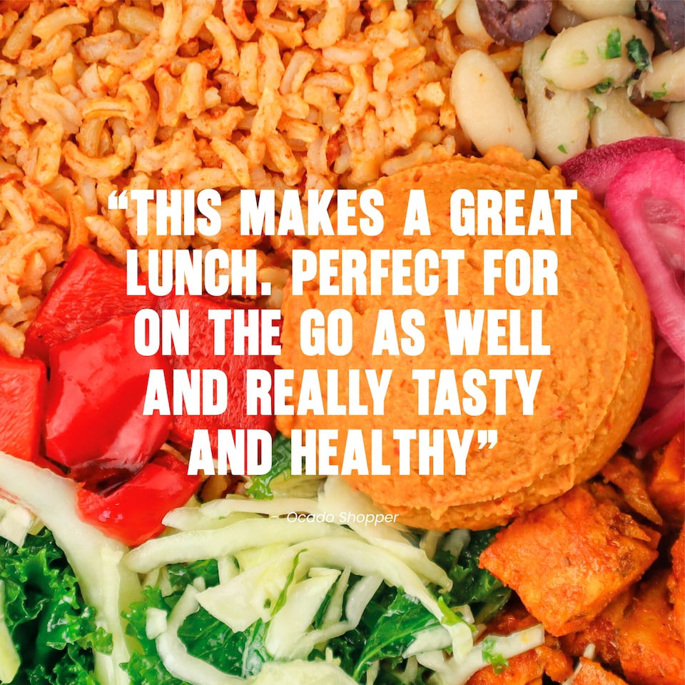 image 1 of Pollen & Grace Superfood Red Pepper Houmous & Rice Salad Bowl 275g