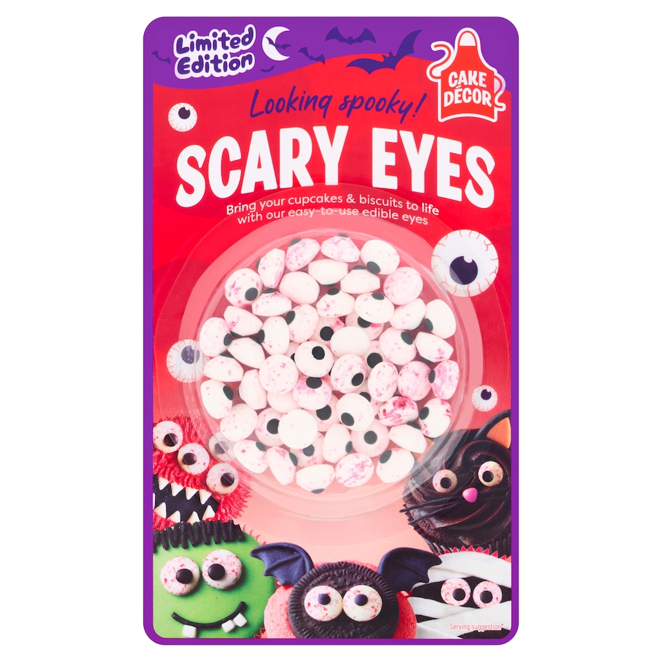 Cake Decor Scary Eyes Sugar Decorations 25G