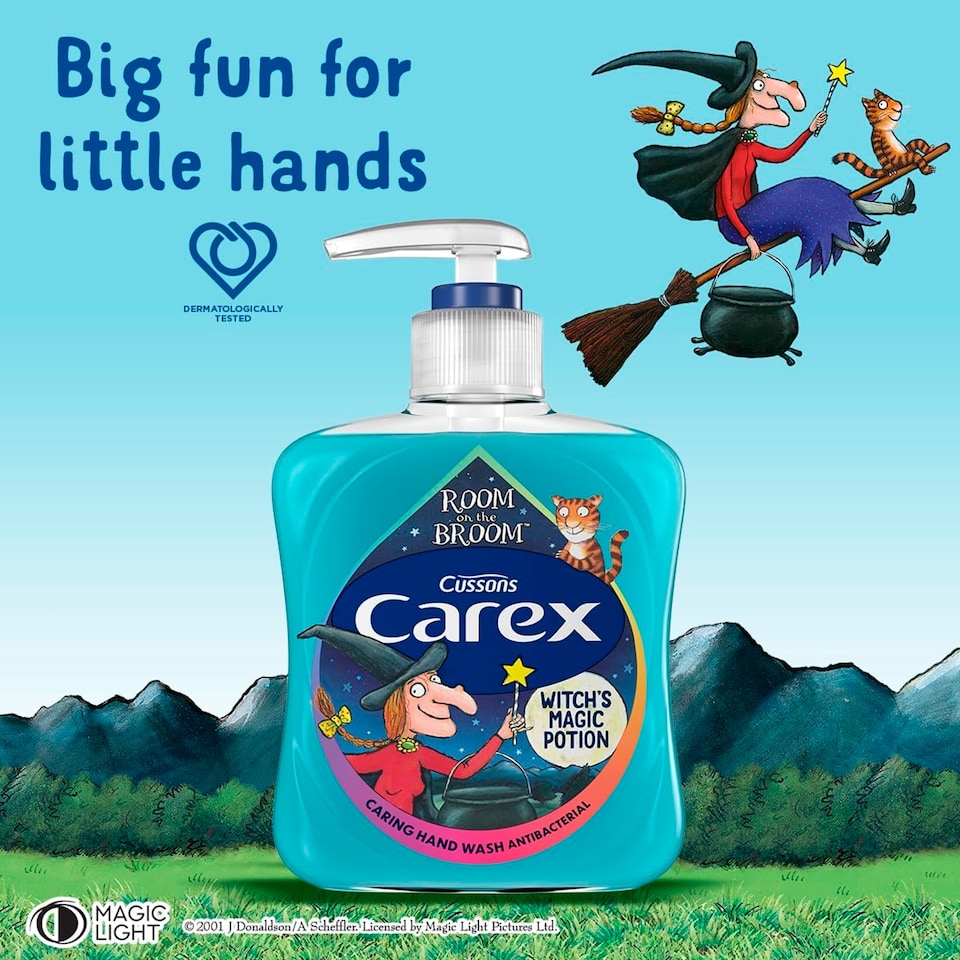 image 1 of CAREX LIQUID HANDWASH JULIA DONALDSON'S 'ROOM ON THE BROOM' 250ML
