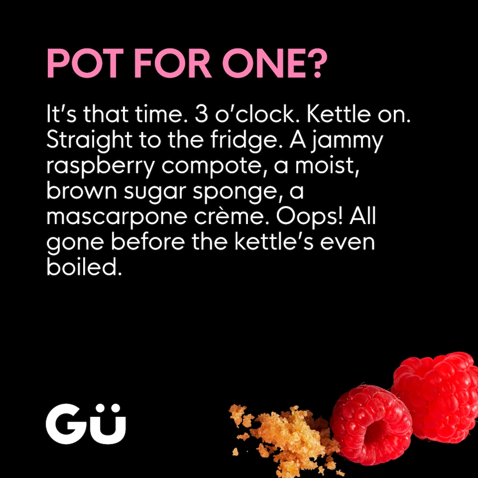 image 1 of Gü Victoria Sponge Cake Pots Dessert 2x 74g