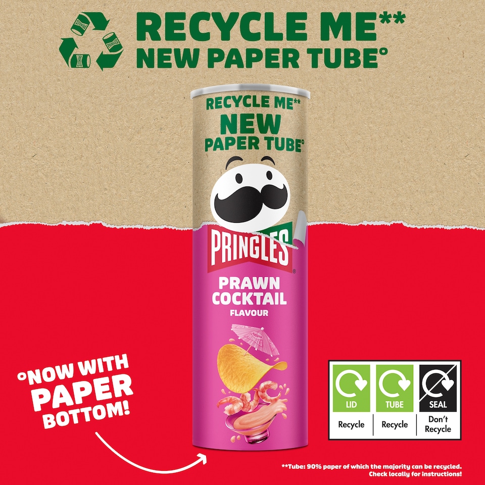 image 1 of Pringles Prawn Cocktail Sharing Crisps 185g
