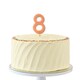 image 2 of Ginger Ray Rainbow Number 8 Candle