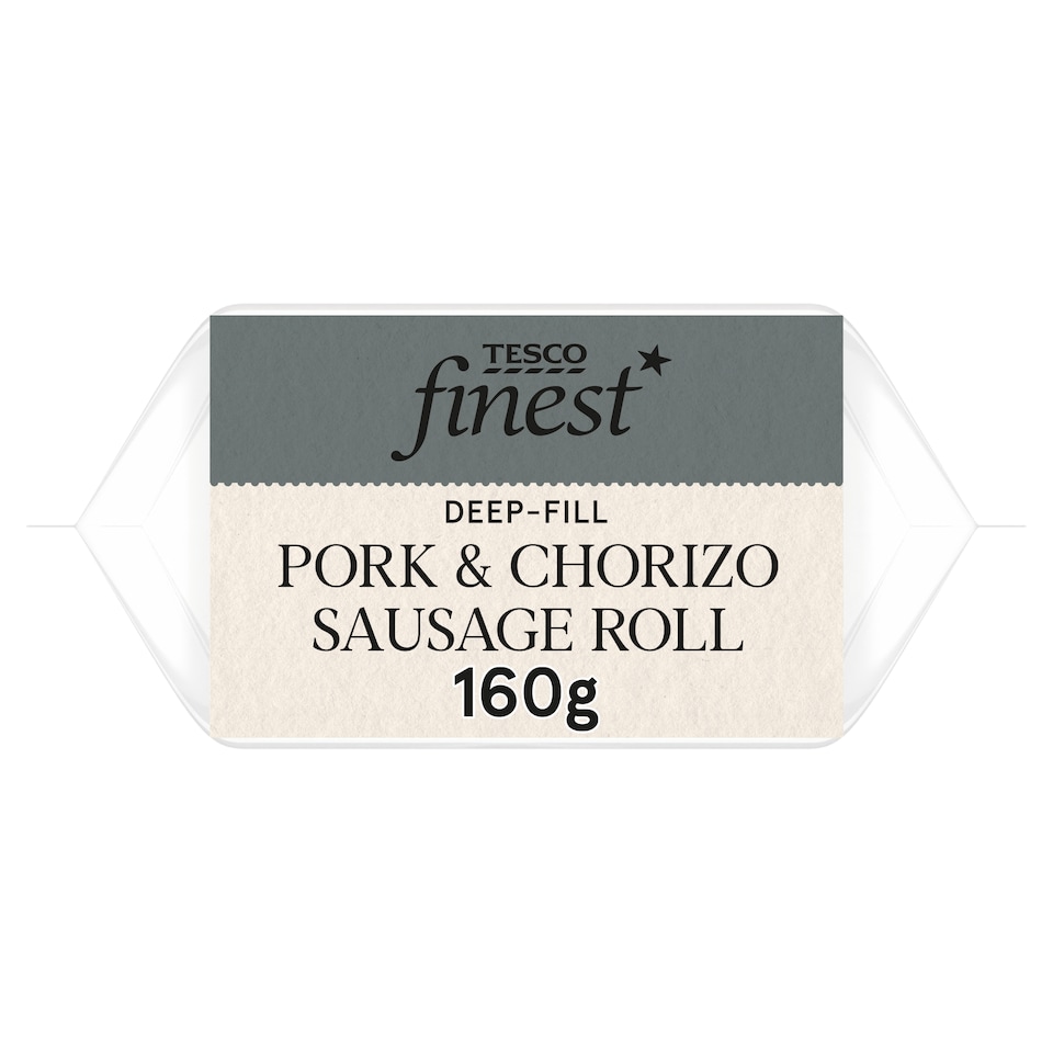 Tesco Finest British Pork & Chorizo Sausage Roll 160g