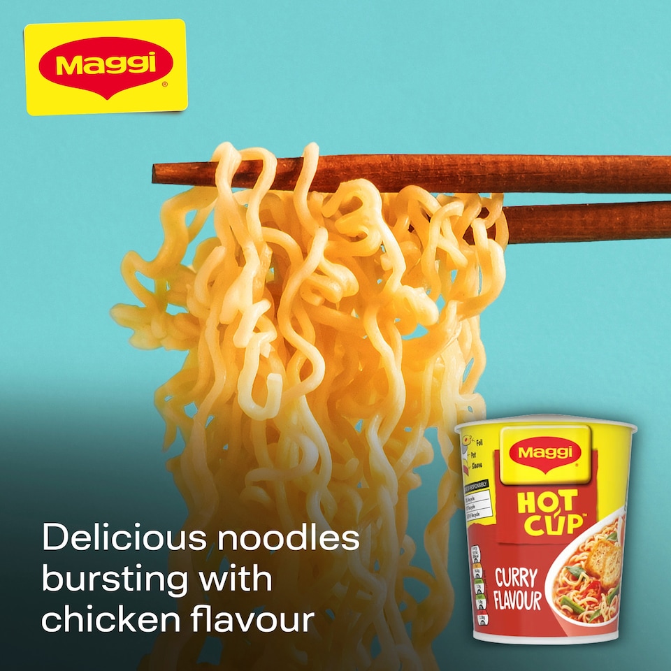 image 1 of Maggi Hot Cup Noodles - Curry Flavour 59.2g