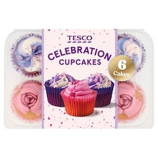 Tesco Celebration Cupcakes - Vanilla 6 Pack