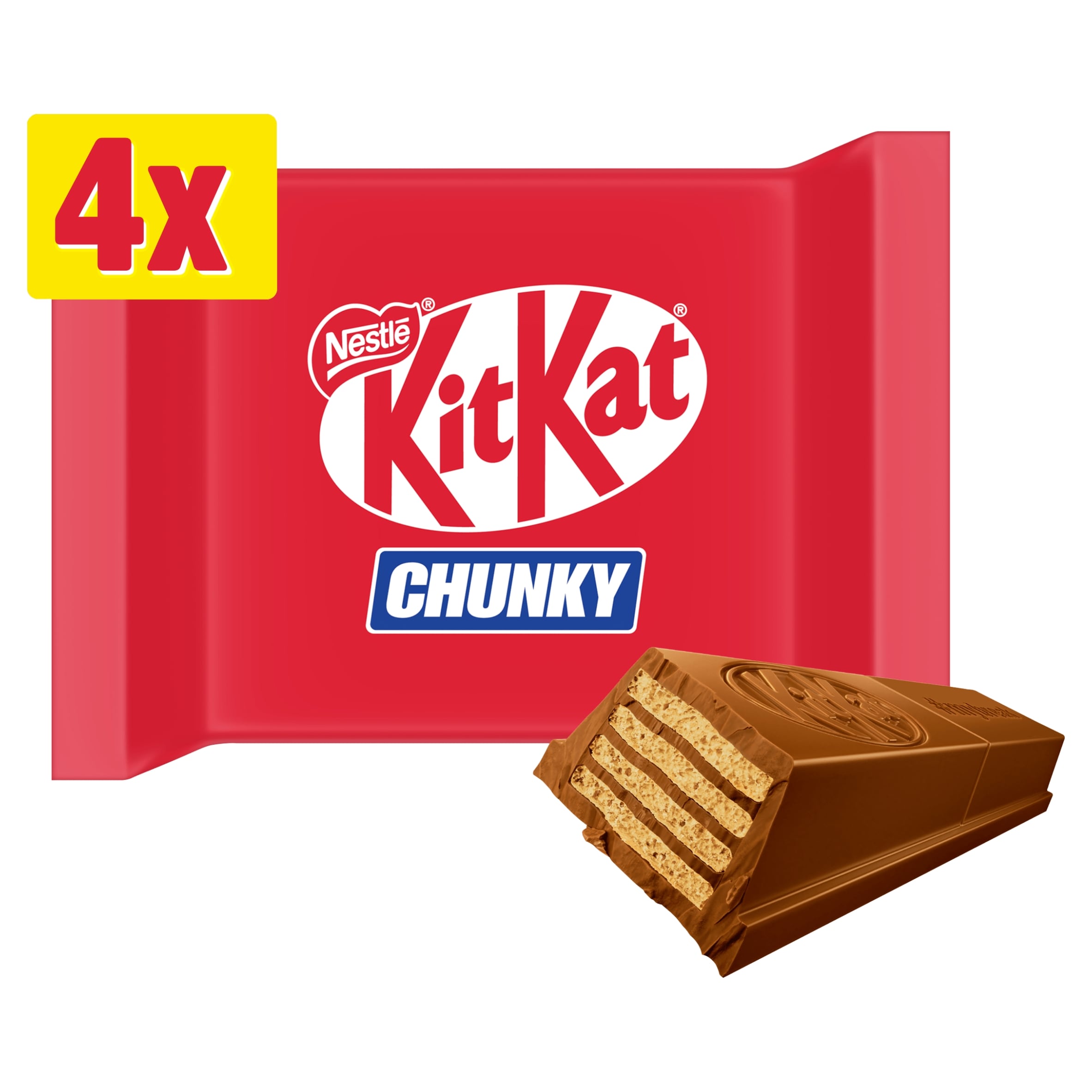 Kit Kat Chunky Milk Chocolate Bars Multipack 40g 4 Pack
