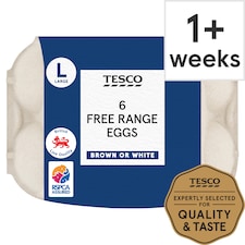 Tesco Welsh Large Free Range Eggs 6 Pack