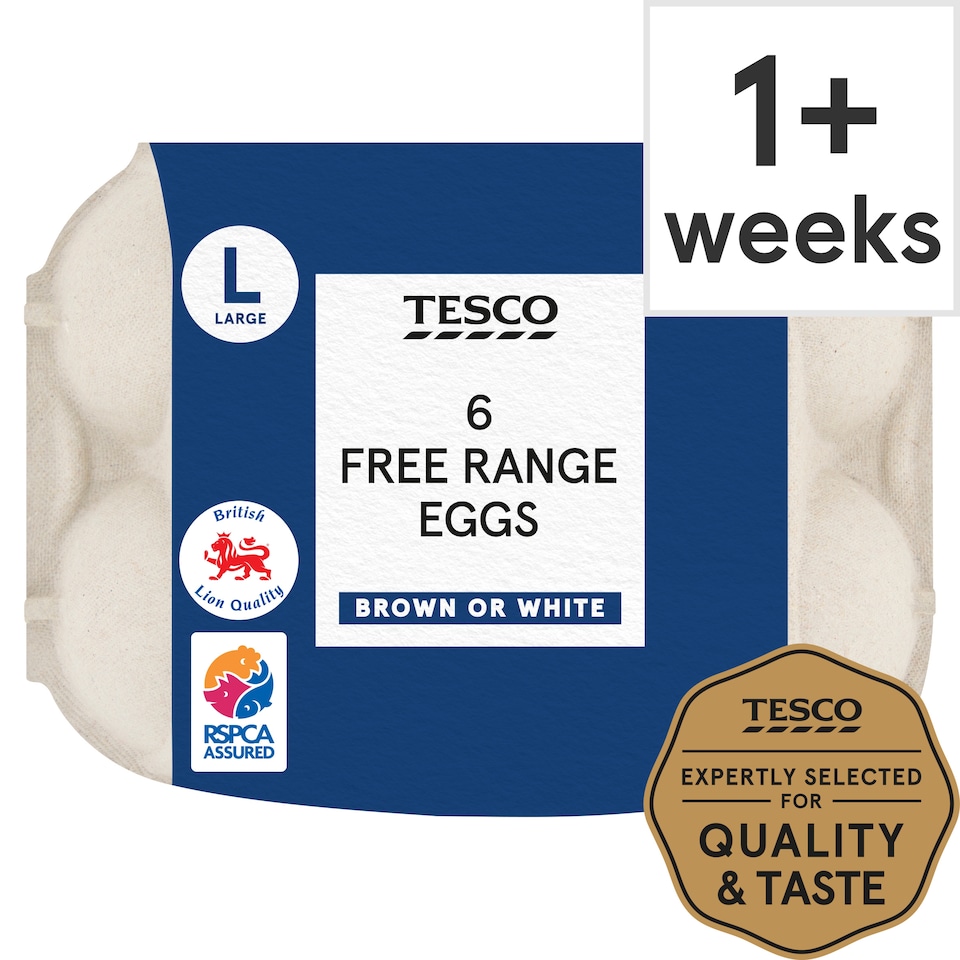 Tesco Welsh Large Free Range Eggs 6 Pack
