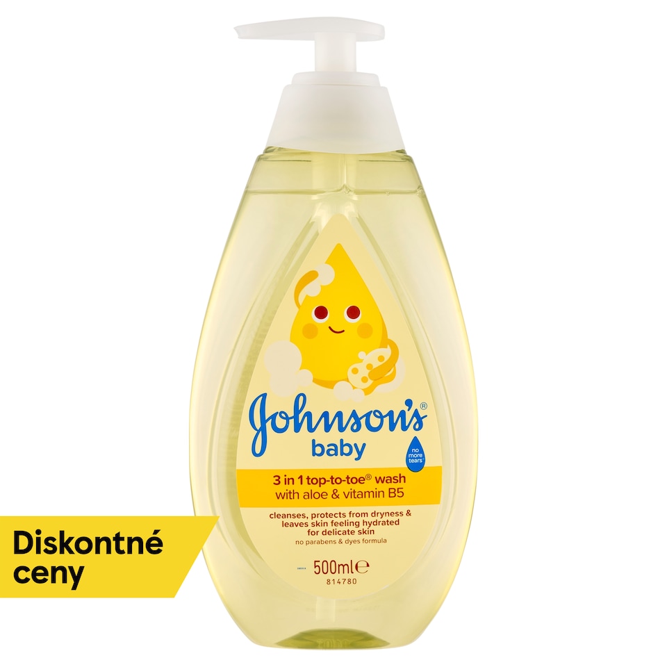 image 1 of Johnson's Baby 3 in 1 Top-To-Toe Wash 500 ml