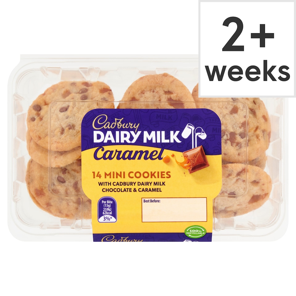 Cadbury Dairy Milk Caramel Mini Cookies X14