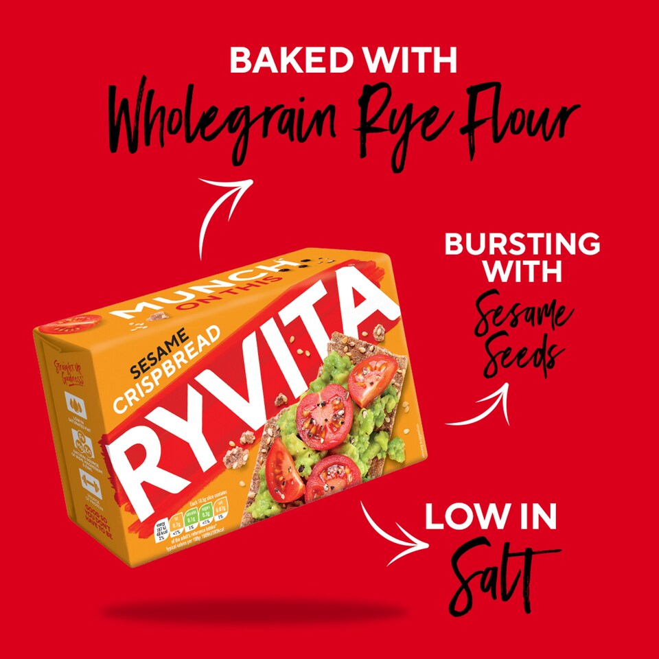image 1 of Ryvita Sesame Crispbread 250g
