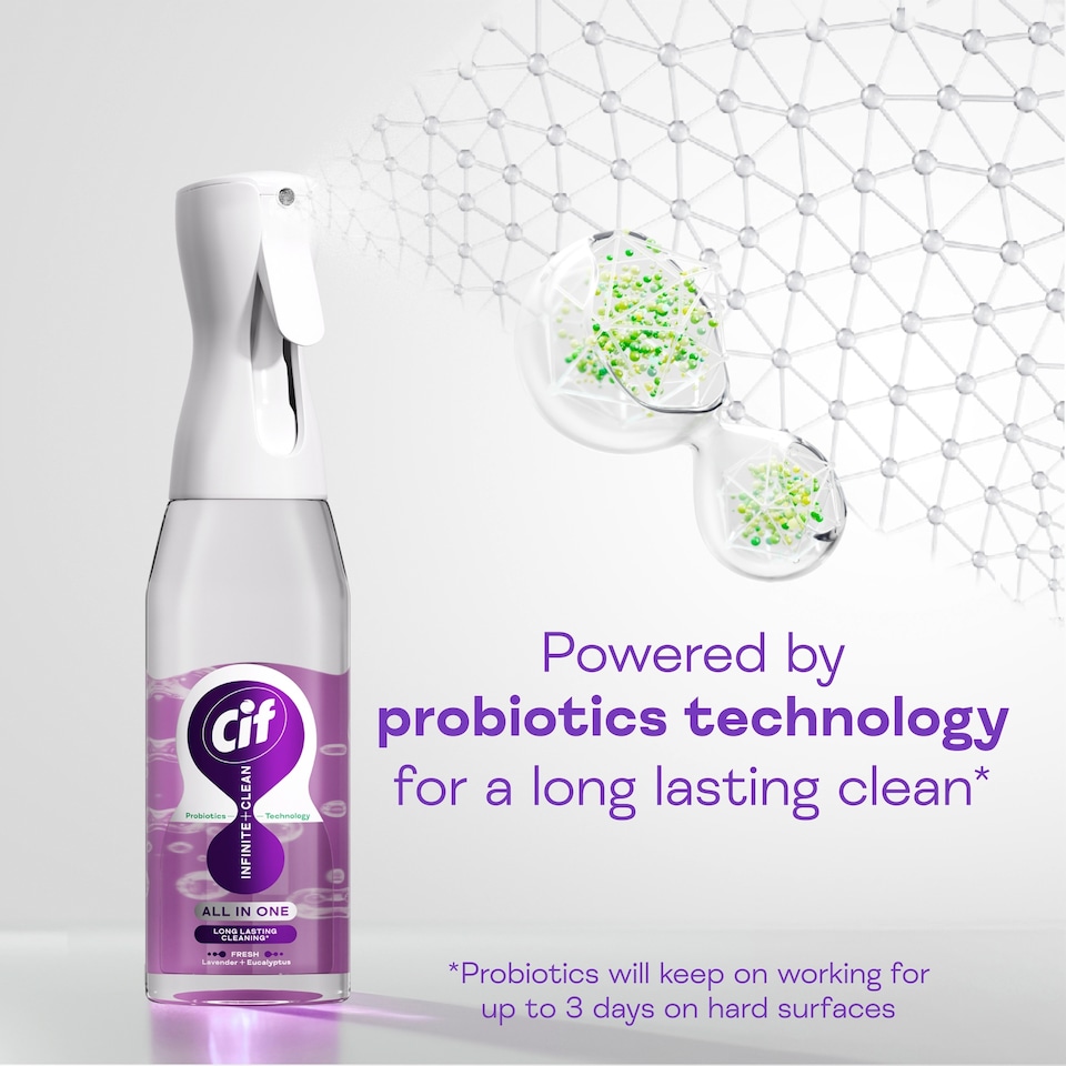 image 1 of Cif Infinite Clean All in One: Fresh Lavender and Eucalyptus Spray 590ml 
