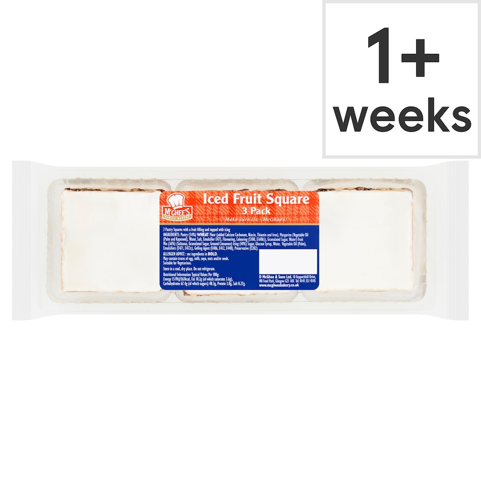 McGhees Iced Fruit Square 3 Pack