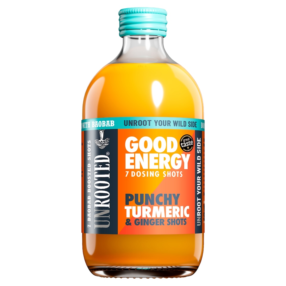 UNROOTED Punchy Turmeric and Ginger7x Shots 420ml