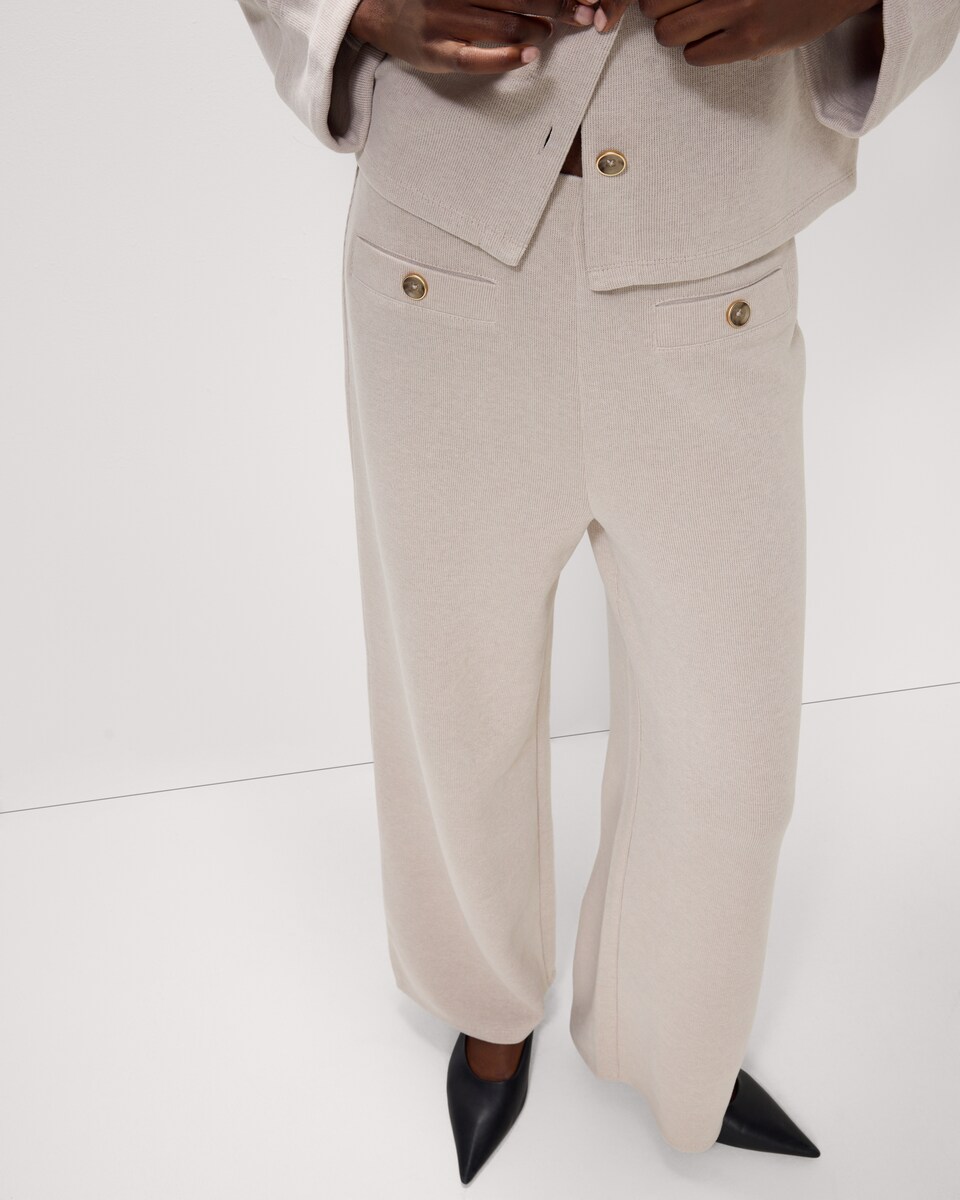image 1 of F&F Brushed Cardigan and Trousers Set in Neutral