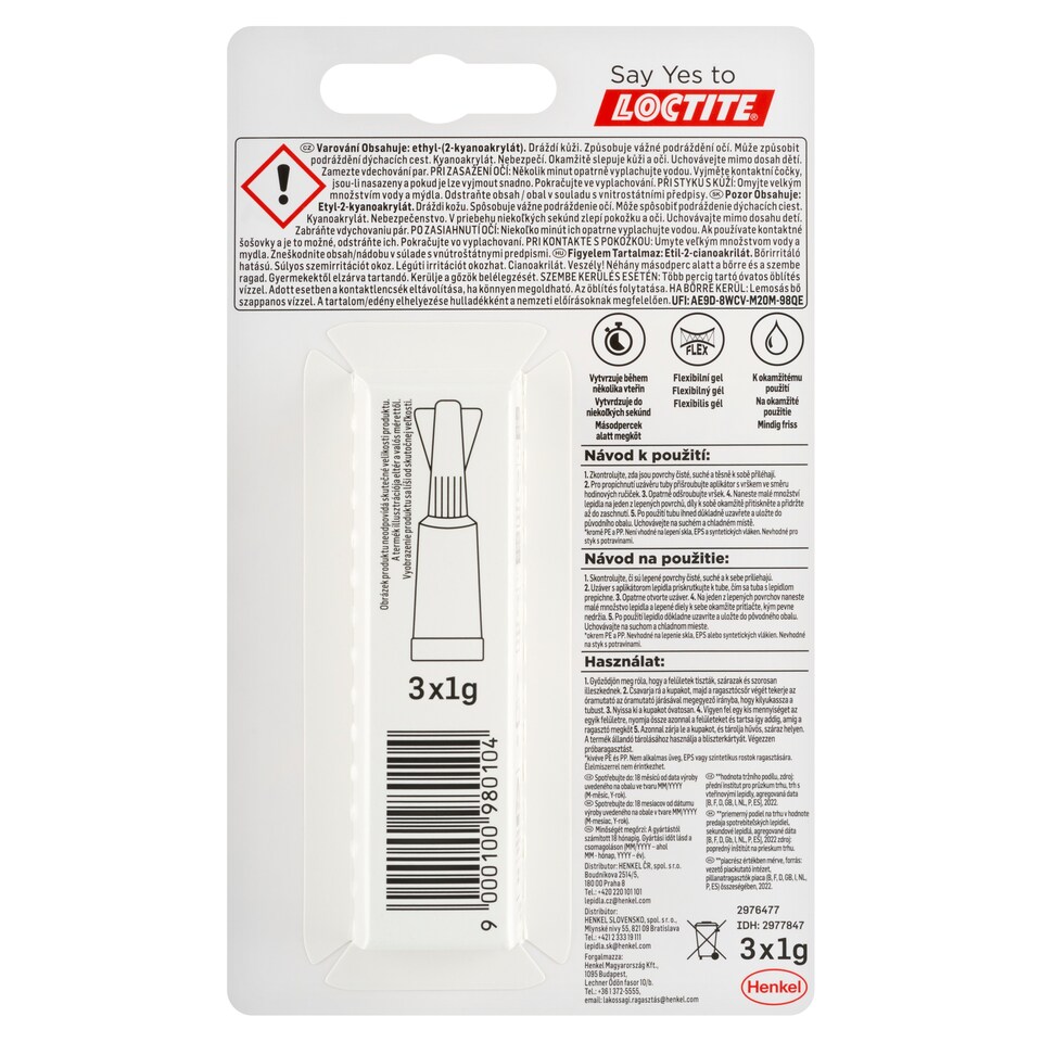 obrázok 1 z Loctite Super Bond Power Gel 3 x 1 g