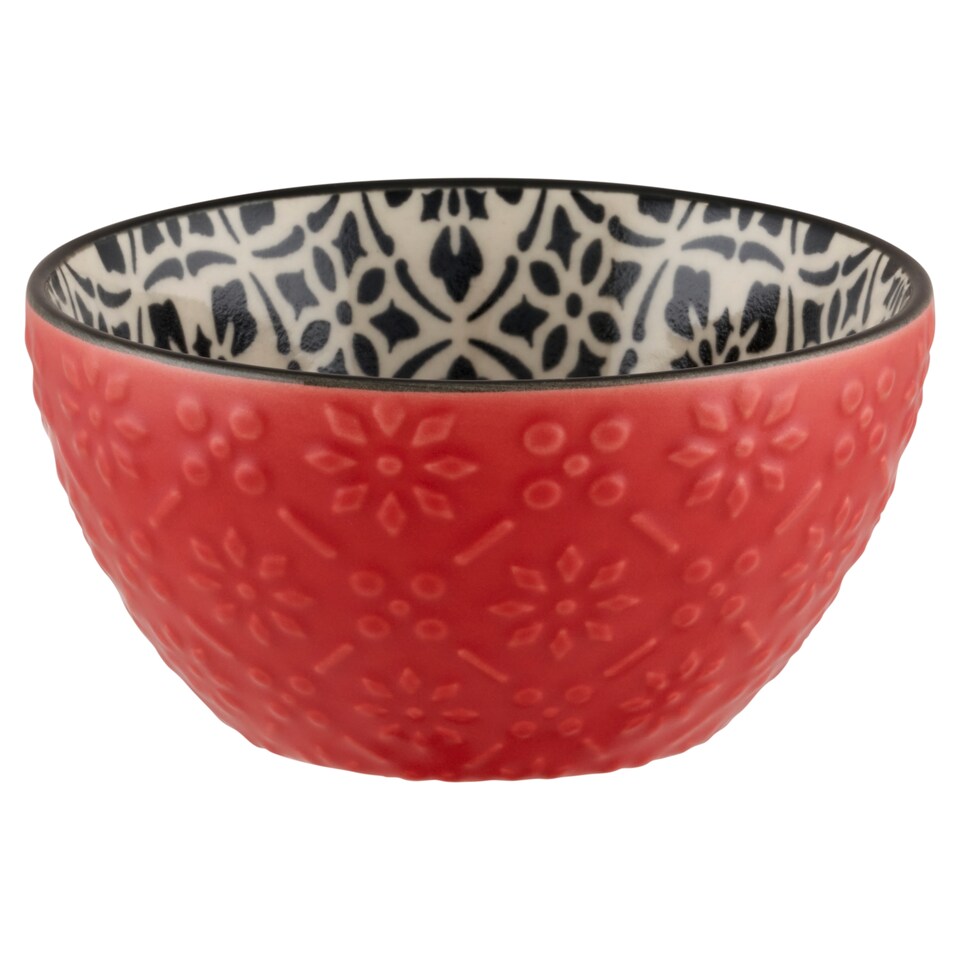 F&F Home Kosmo Red Nibble Bowl