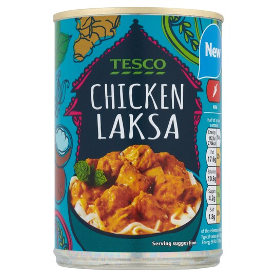 TESCO CHICKEN LAKSA CURRY 400G Tesco Groceries