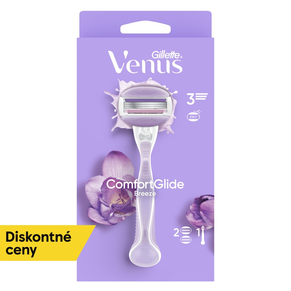 obrázok 1 z Gillette Venus ComfortGlide Dámsky Holiaci Strojček Breeze, Náhradné Holiace Hlavice