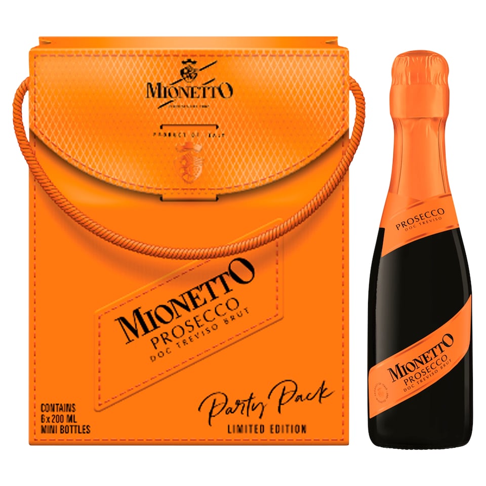 image 1 of Mionetto Prosecco DOC Treviso Brut Sparkling Wine 6 x 200 ml