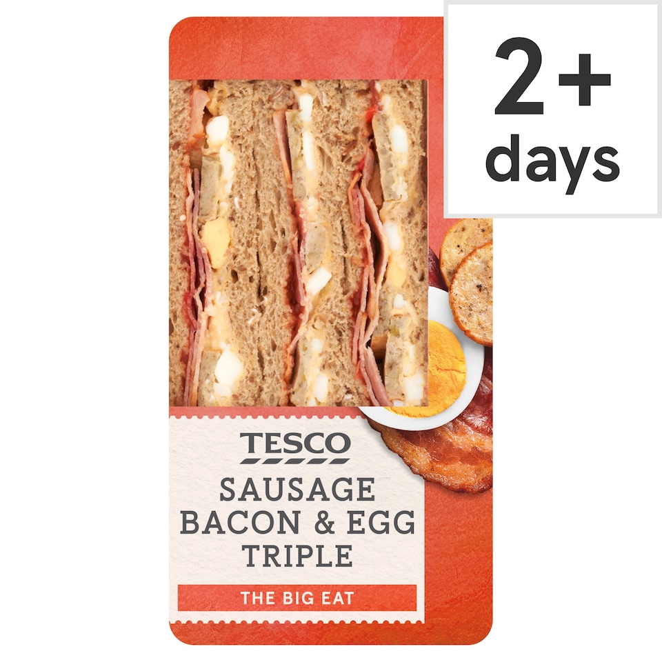 Tesco Sausage Bacon & & Egg Triple