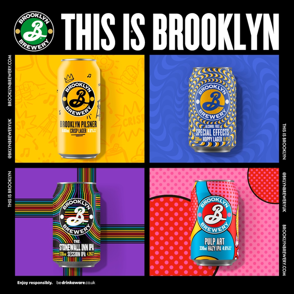 image 1 of Brooklyn Pilsner Lager Beer Cans 4x440ml