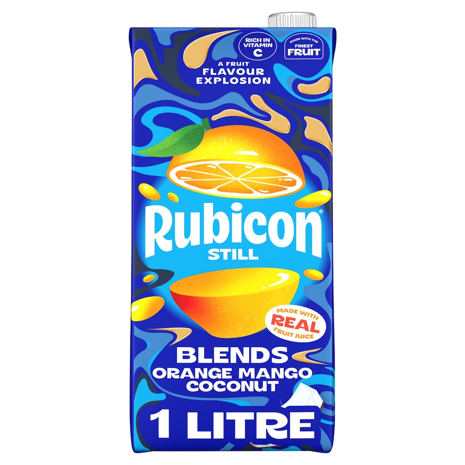 Rubicon Still Blends Orange, Mango & Coconut Juice Drink 1L