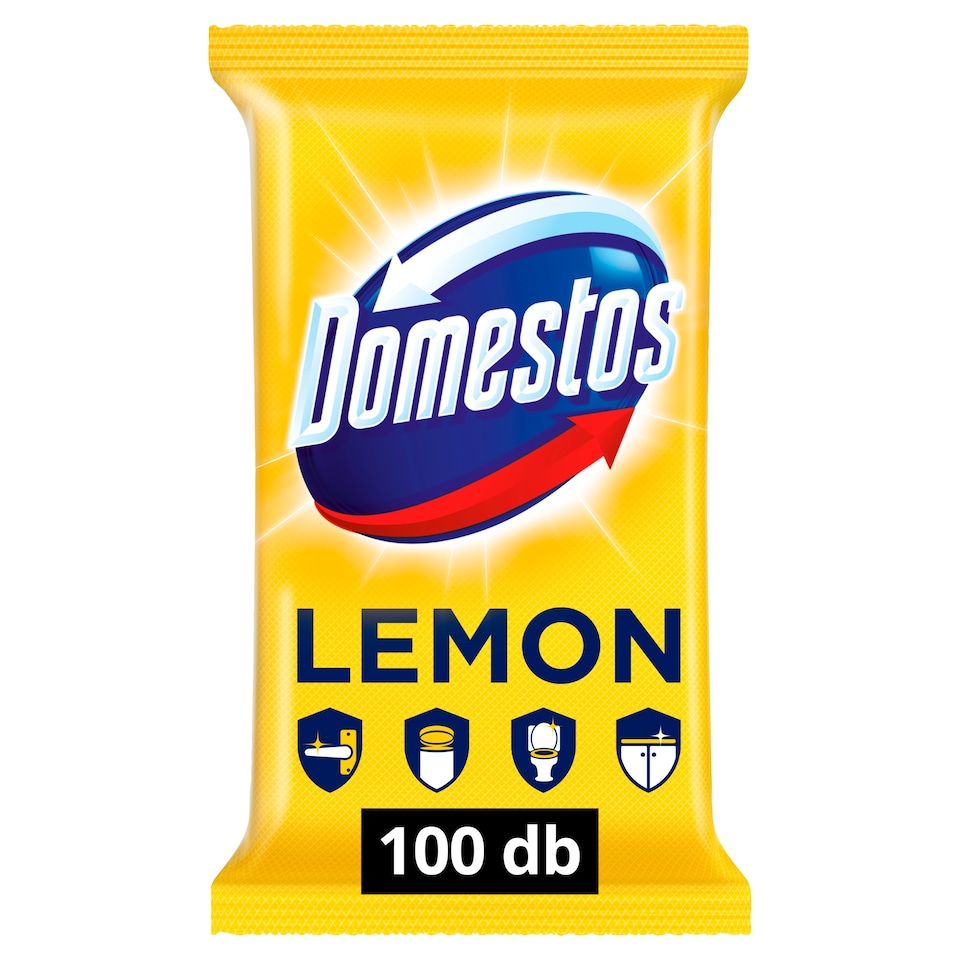 Domestos Lemon Fresh Disinfecting Wipes 100 pcs