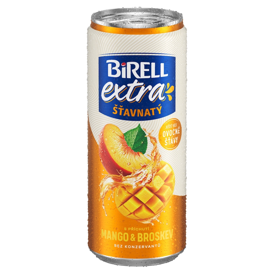 Obrázek 1 pro produkt Birell Extra šťavnatý s příchutí mango & broskev 0,33l