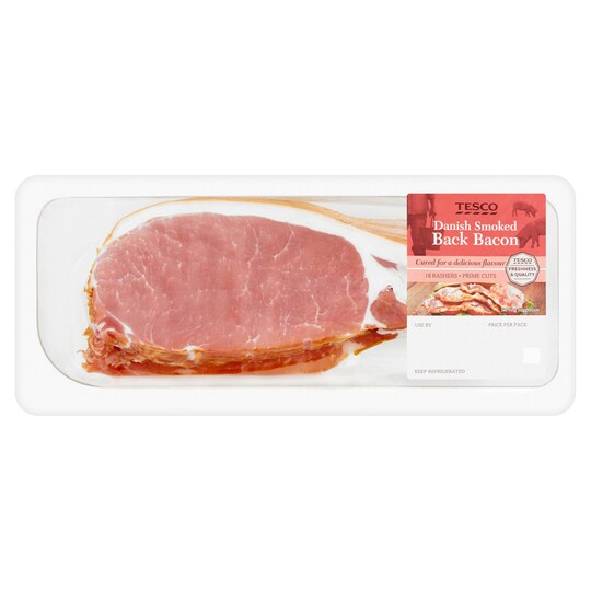 Tesco Smoked Back Bacon 500g Tesco Groceries