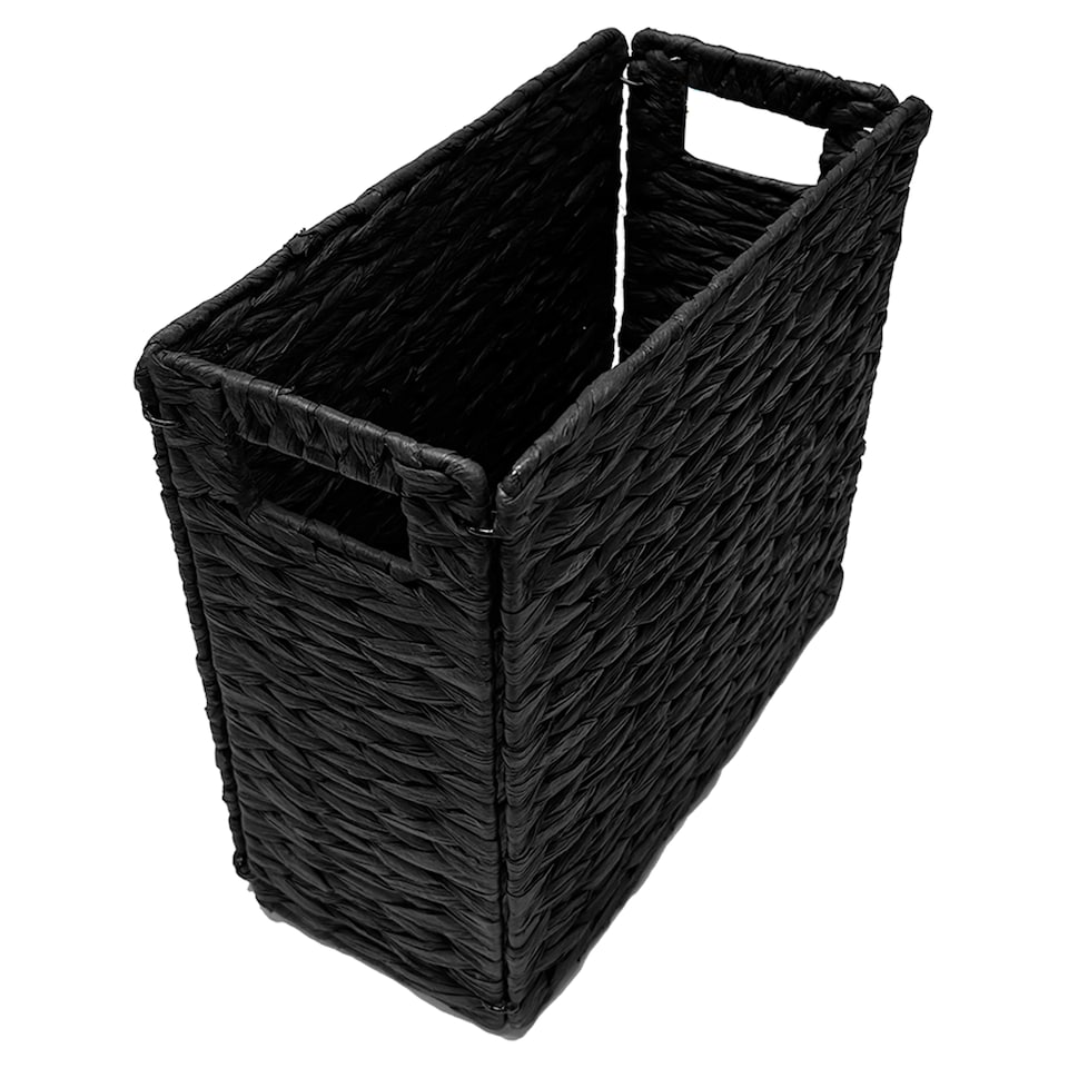 image 1 of F&F Home Black Toilet Roll Basket