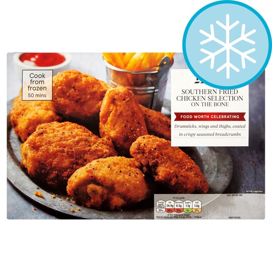 Tesco Southern Fried Chicken Selection On The Bone 810G Tesco Groceries