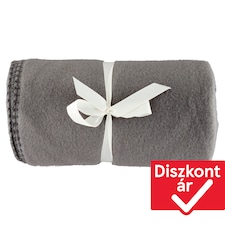 Tesco sötétszürke polár takaró 130 cm x 160 cm