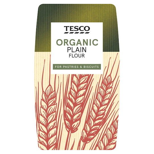 Tesco Organic Plain Flour 1Kg Tesco Groceries