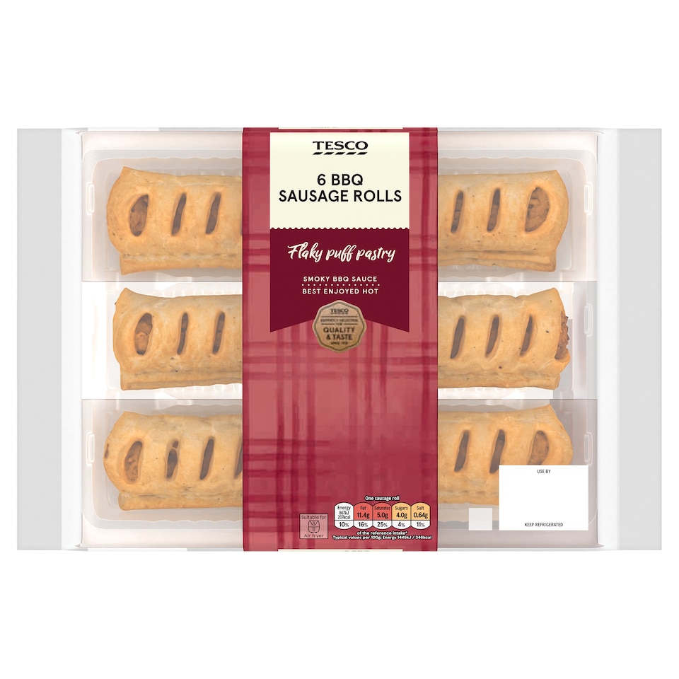 Tesco 6 BBQ Sausage Rolls 360g