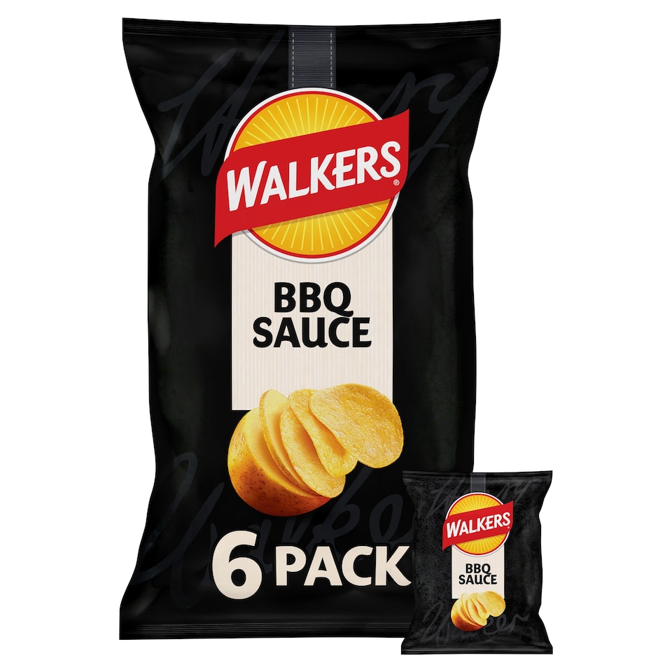 image 1 of Walkers BBQ Multipack Crisps 6 x 25g